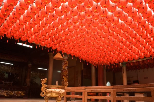 Kırmızı ve güzel Çince fener — Stok fotoğraf