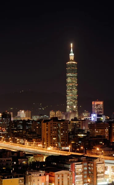 Escena nocturna en Taipei — Foto de Stock