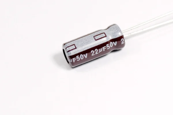 Алюминиевые электролитические конденсаторы — стоковое фото