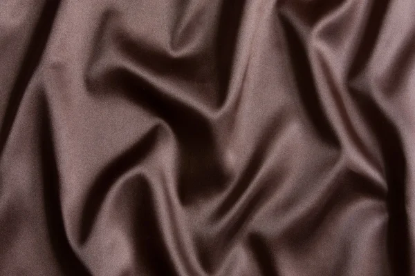 Sfondo tessile di seta marrone — Foto Stock