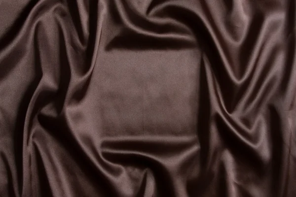 Brown silk textile background — Stock Photo, Image