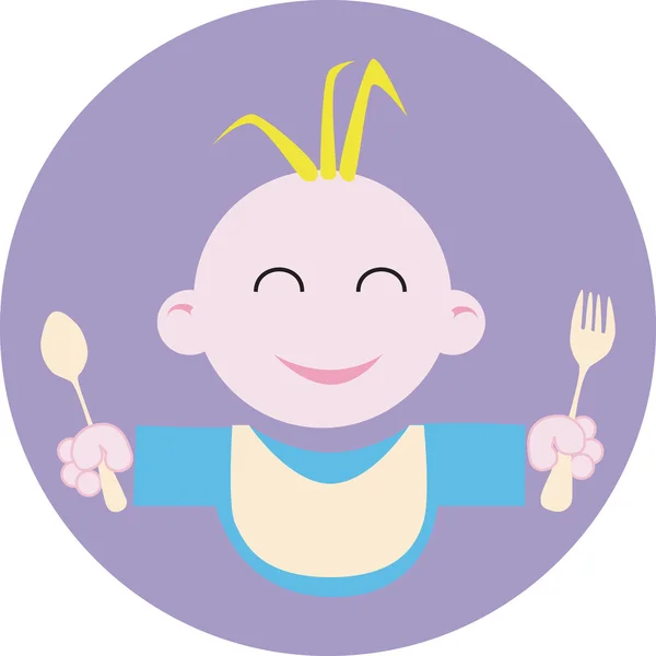 Baby food logo — Stock Vector