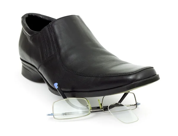 Black men's boot — Stock Photo, Image