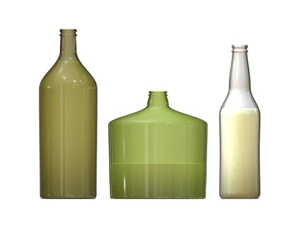 3 bottles — Stock Photo, Image