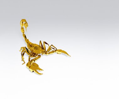 Golden scorpion clipart