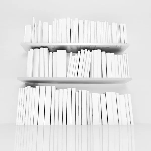 Livros brancos — Fotografia de Stock