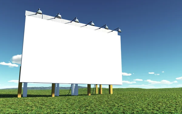 白い広告の壁 — ストック写真