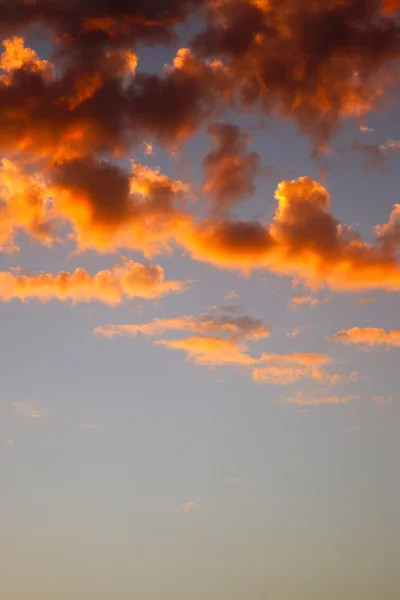 Solnedgång moln — Stockfoto
