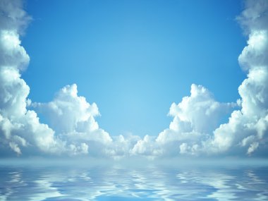 Idyllic blue sky clipart