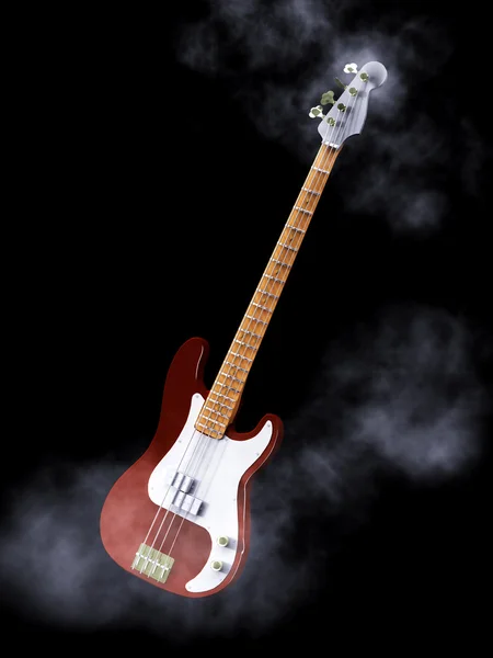 Gitar ve duman — Stok fotoğraf