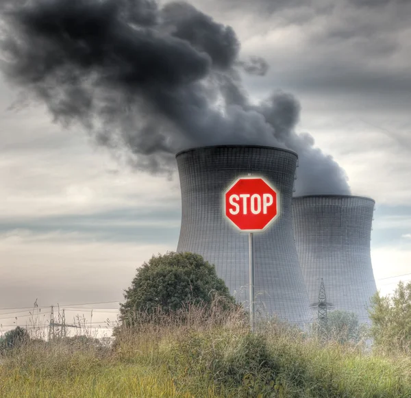 Fermare l'energia nucleare — Foto Stock