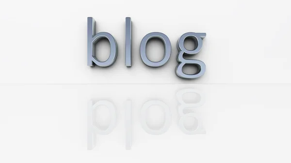 Блог Chrome Word — стоковое фото