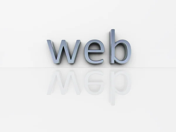 Chrome word web — стокове фото