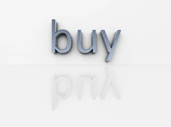 Chrome word buy — Stock Photo, Image