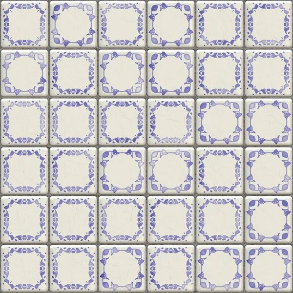 Текстура плитки Delft — стоковое фото