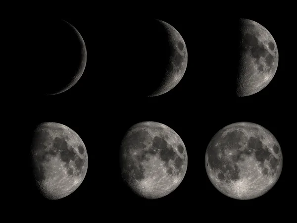 六个月亮 — 图库照片