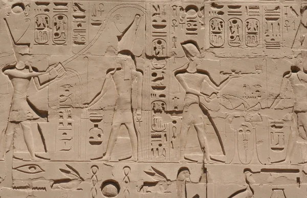 stock image Luxor temple Hieroglyphic