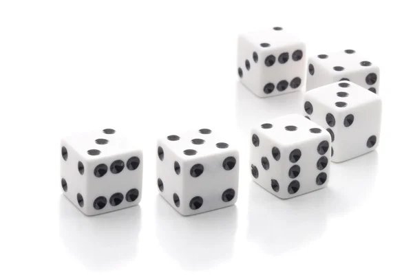 stock image White dices