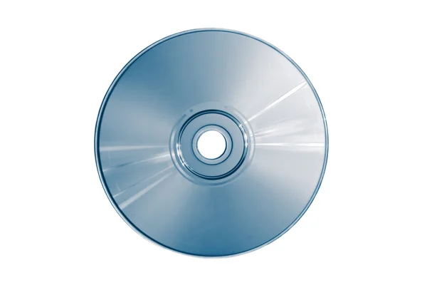 Kompakt disk (mavi tonda) — Stok fotoğraf