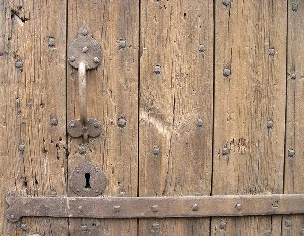 The handle of an old door