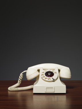 Plastic retro phone clipart