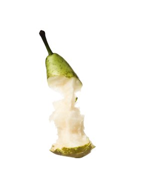 Half eaten pear clipart