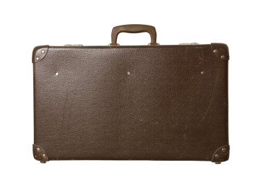 Worn down suitcase clipart