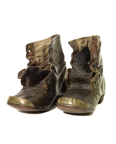 Worn vintage shoes — Stock Photo, Image