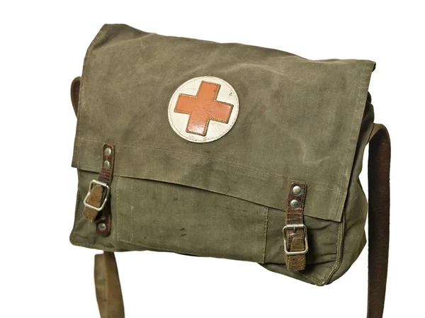 Retro ilk yardım çantası — Stok fotoğraf