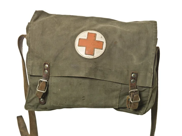 Retro ilk yardım çantası — Stok fotoğraf