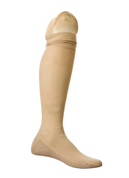 Старая протезная нога — стоковое фото