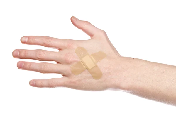 Bandasje på en hånd – stockfoto