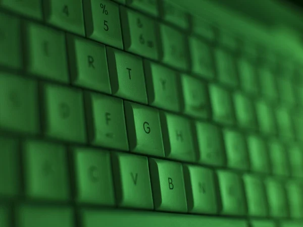 Close-up op een toetsenbord — Stockfoto