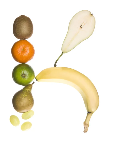 039; K "gjord av frukt — Stockfoto