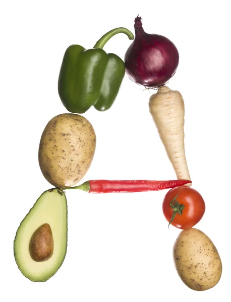 A made of vegetables — Stock Photo, Image