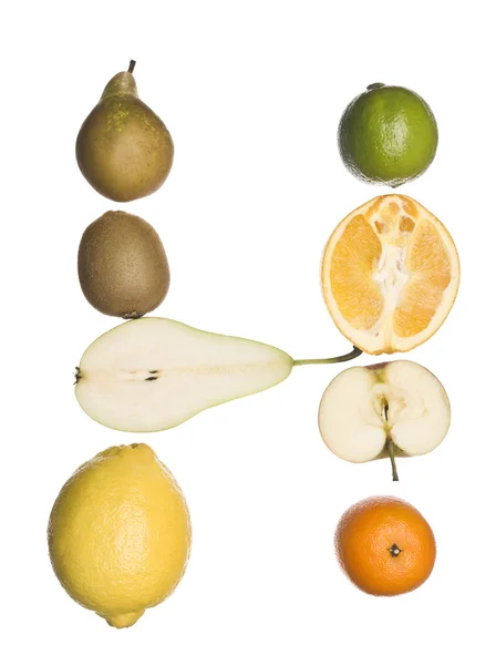 039; H 'a base di frutta — Foto Stock