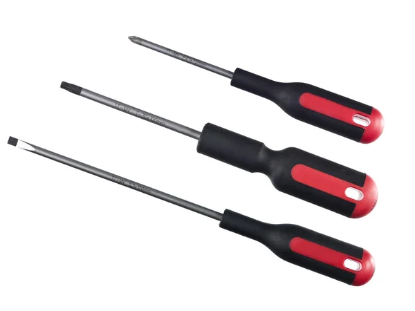 Three different screwdrivers — Stock Photo, Image