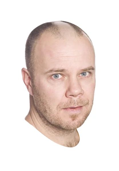 Man shaving his head — Stock Photo, Image