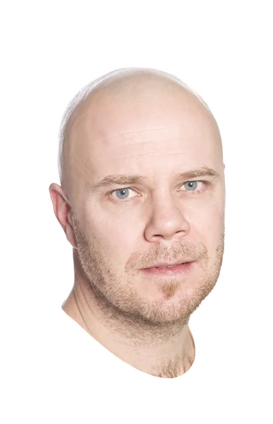 Man zijn hoofd scheren — Stockfoto