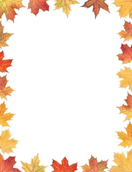 Frame of autumn leafs — Stock Photo, Image