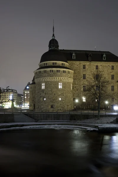 Zamek w nocy — Zdjęcie stockowe