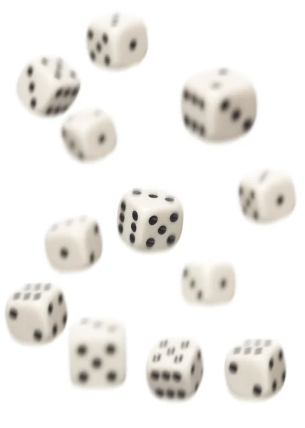 Dices falling — Stock Photo, Image