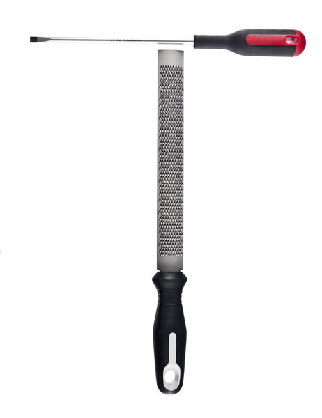 Letter 'T' made of tools