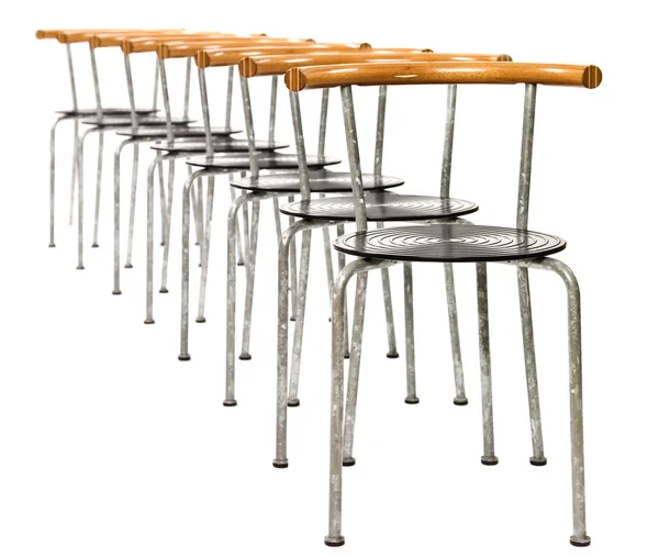 Stühle in einer Reihe — Stockfoto