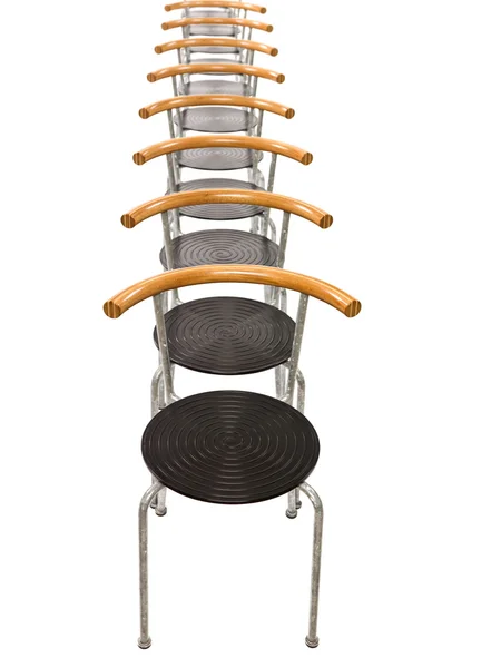 Chairs in a row — Stock Photo, Image