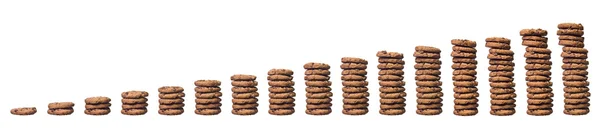 Pilhas de biscoitos — Fotografia de Stock