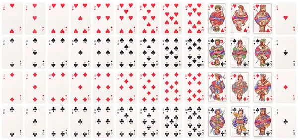 副完整的扑克牌 — 图库照片