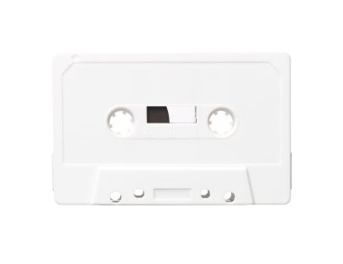 White audio cassette clipart