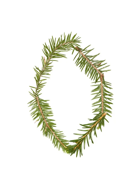 Spruce twigs 'O' — ストック写真