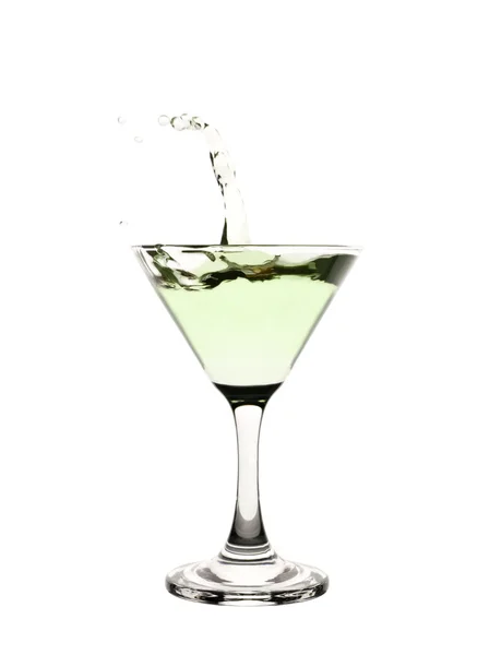 Glas cocktail stänk — Stockfoto